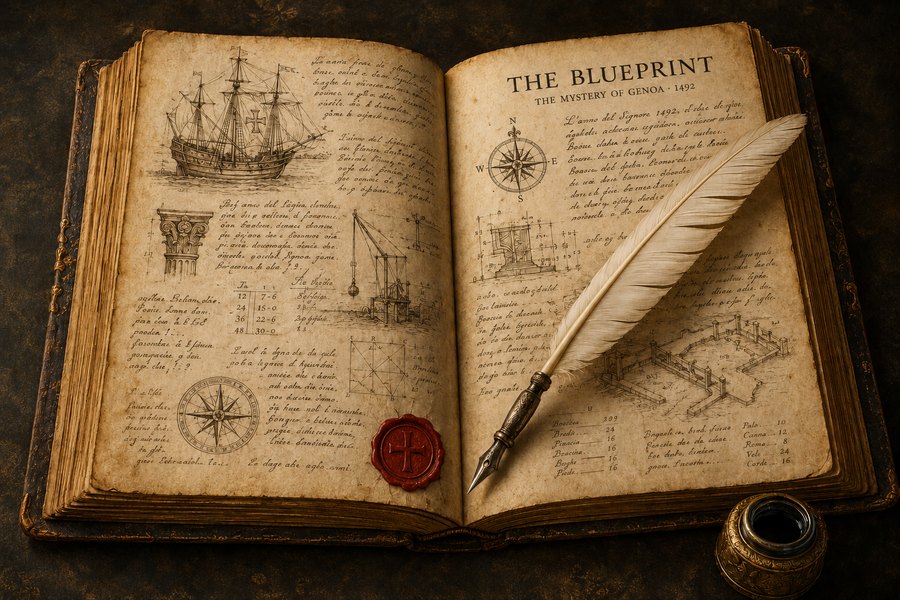 The blueprint of the Codice di Genova